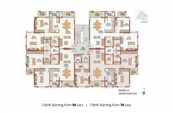  excellencia Block E - Seville - Wing 1 Cluster Plan