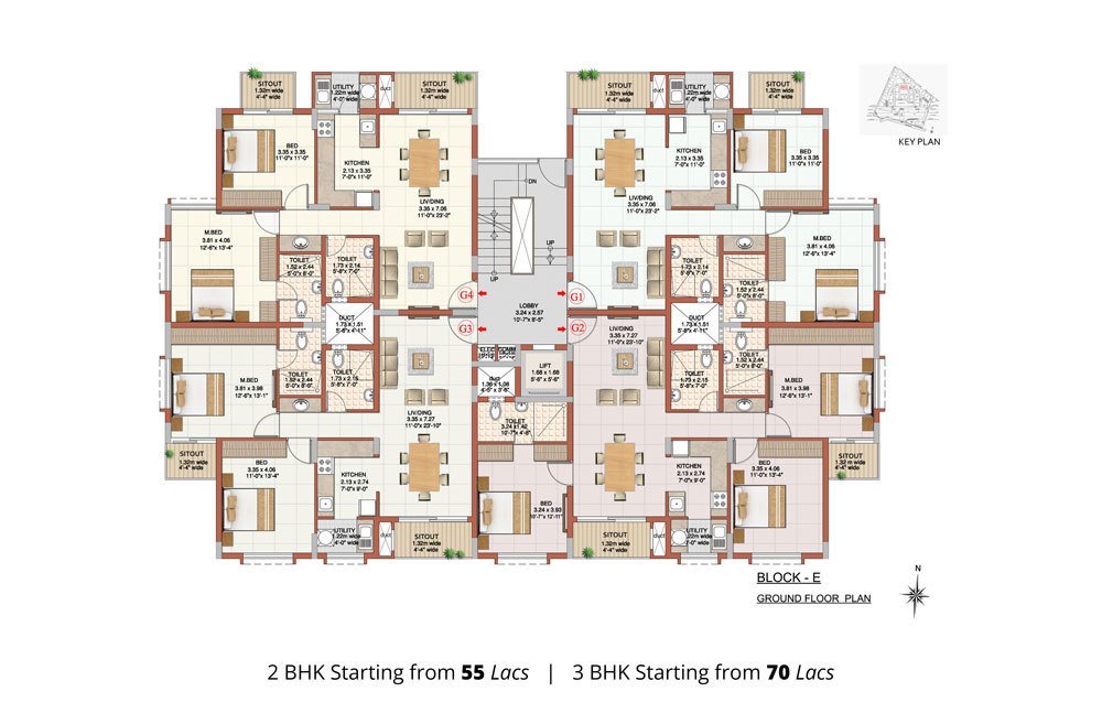  excellencia Block E   Seville   Wing 1 Cluster Plan
