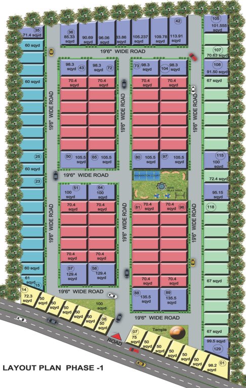 Images for Layout Plan of Globus Palm Greens Residential Plots