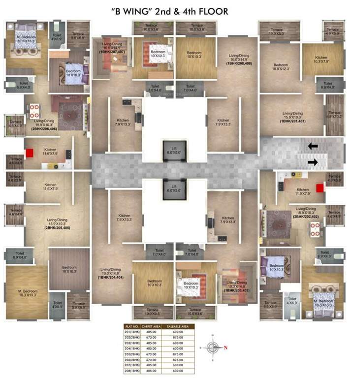 Images for Cluster Plan of The Pristine Horizon Village Residency III Building B C