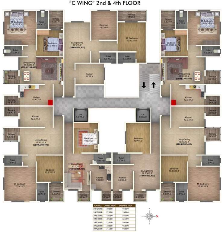 Images for Cluster Plan of The Pristine Horizon Village Residency III Building B C