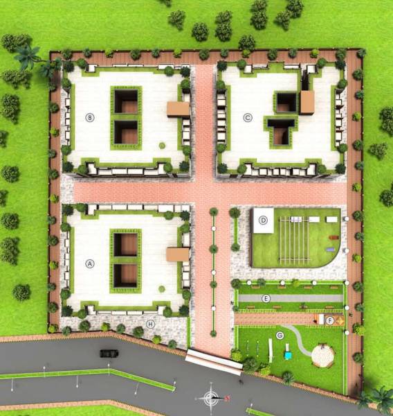 Images for Layout Plan of The Pristine Horizon Village Residency III Building B C