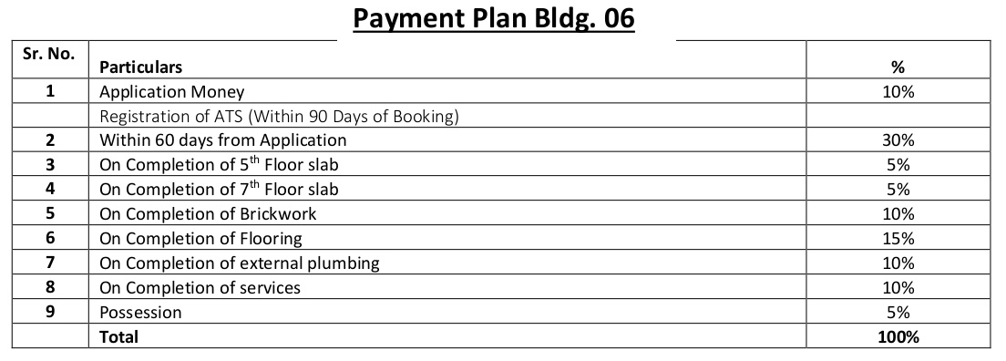 bloomdale-building-06 Construction Linked Payment (CLP) Payment Plan