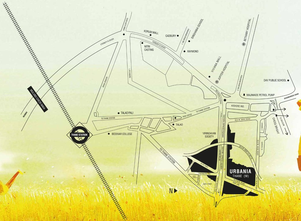 Images for Location Plan of Rustomjee Urbania Azziano Wing E