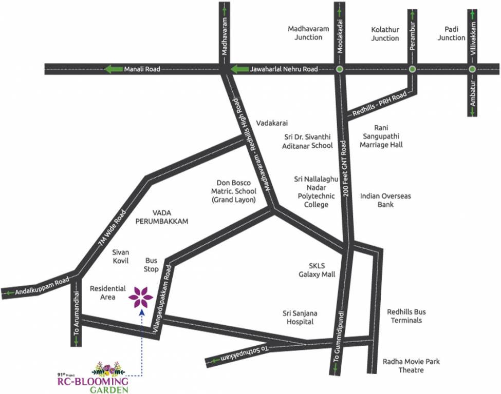 Images for Location Plan of Rajarathnam Blooming Garden