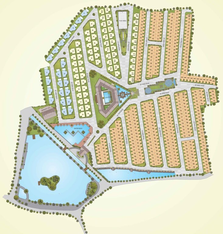 lake palace Layout Plan