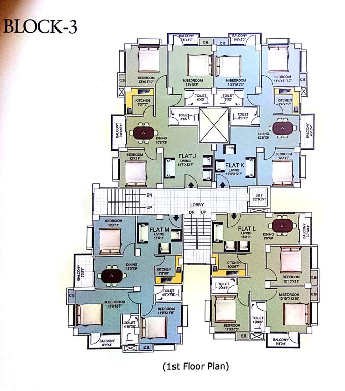  palacia woodstock Tower 1 Cluster Plan