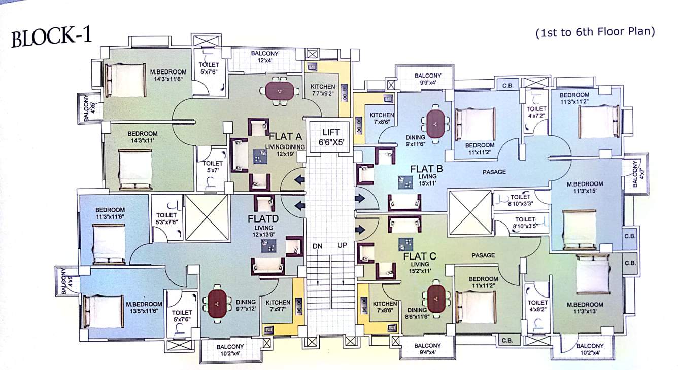  palacia woodstock Tower 1 Cluster Plan
