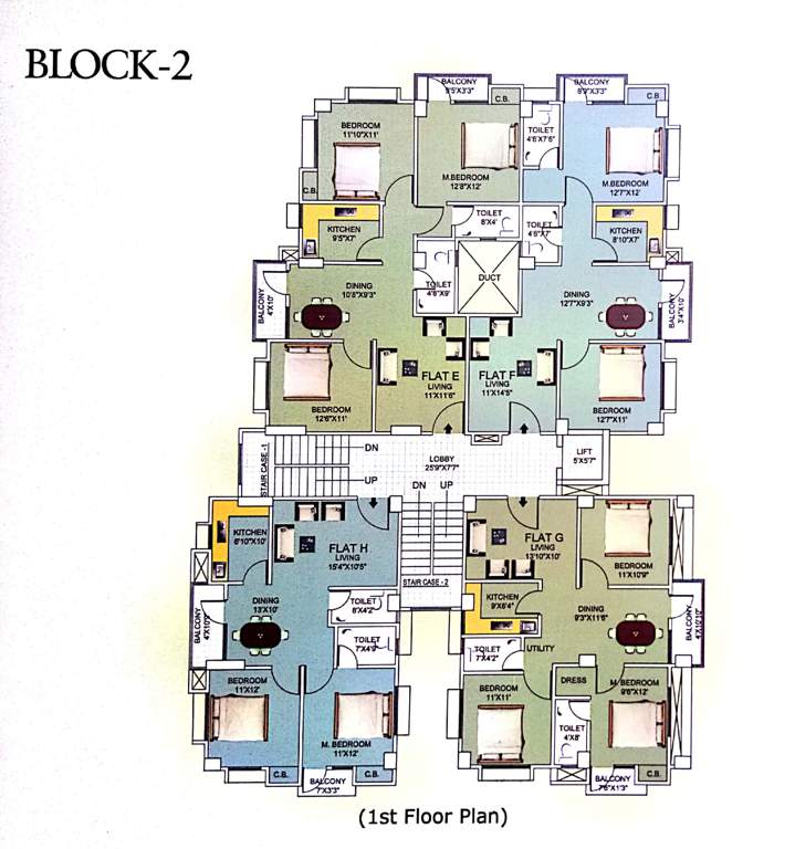  palacia woodstock Tower 1 Cluster Plan