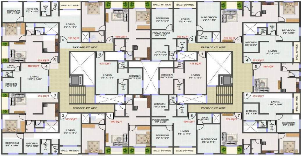  jai mata di complex Building Number   2 Cluster Plan