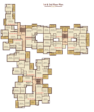  lotus-residency Cluster Plan 1