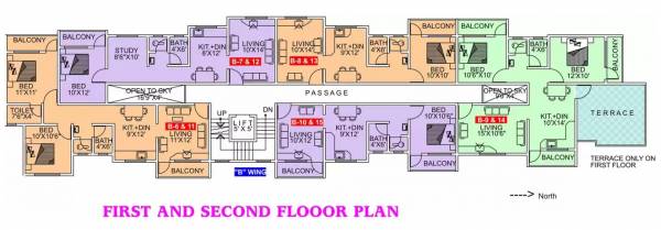  homes Vimal Homes Typical Floor Plan for 1st and 2nd Floor Floor