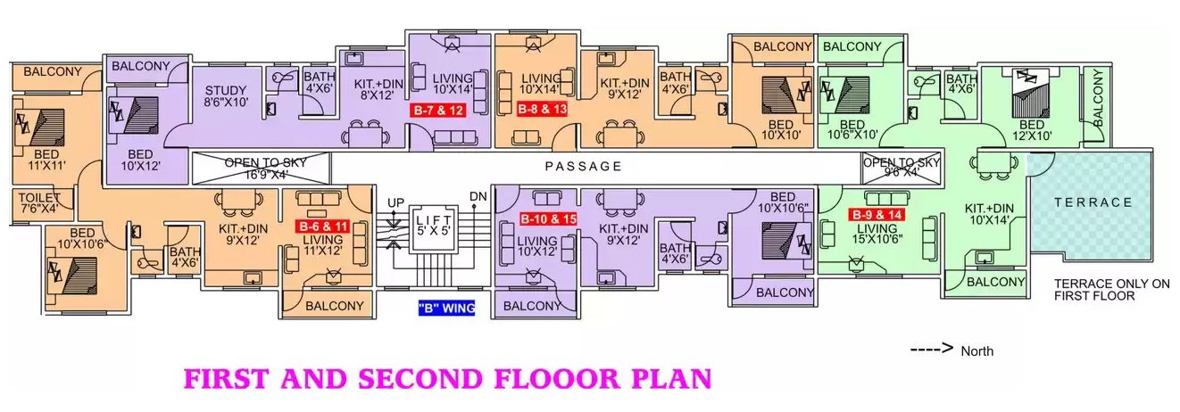 homes Vimal Homes Typical Floor Plan for 1st and 2nd Floor Floor