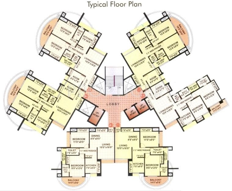  tower Single Tower Cluster Plan