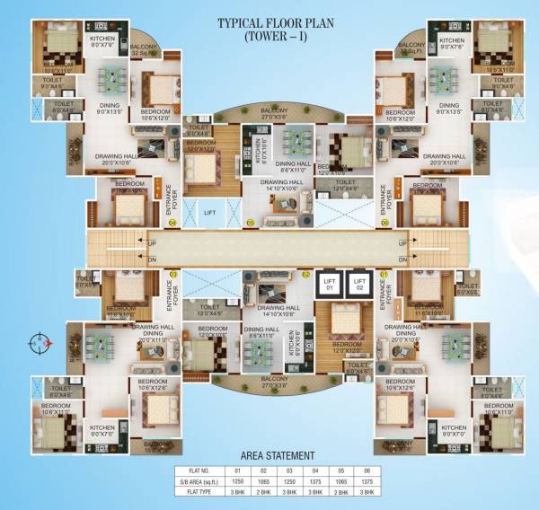 Cluster Plan for ground Floor h2o-city Cluster Plan for ground Floor