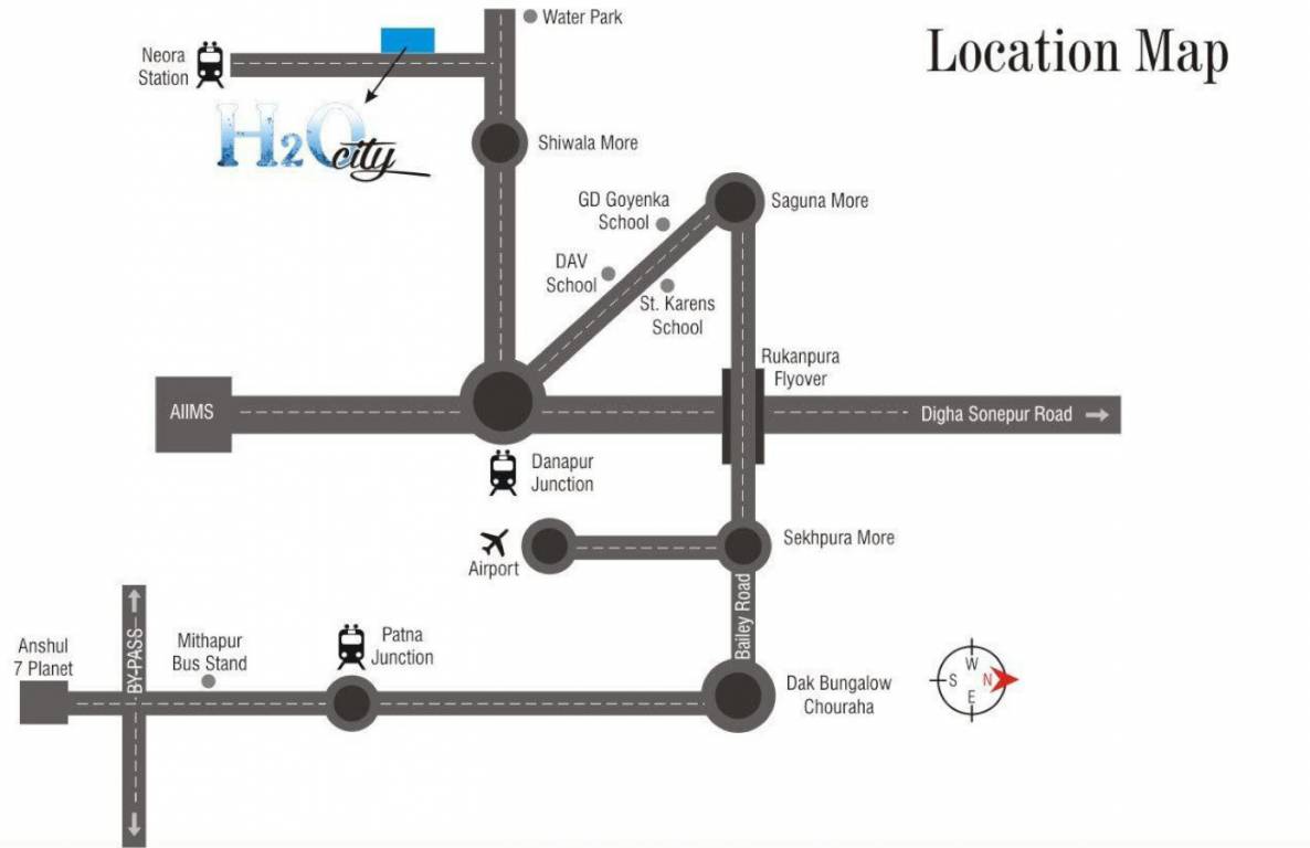  h2o city Location Plan