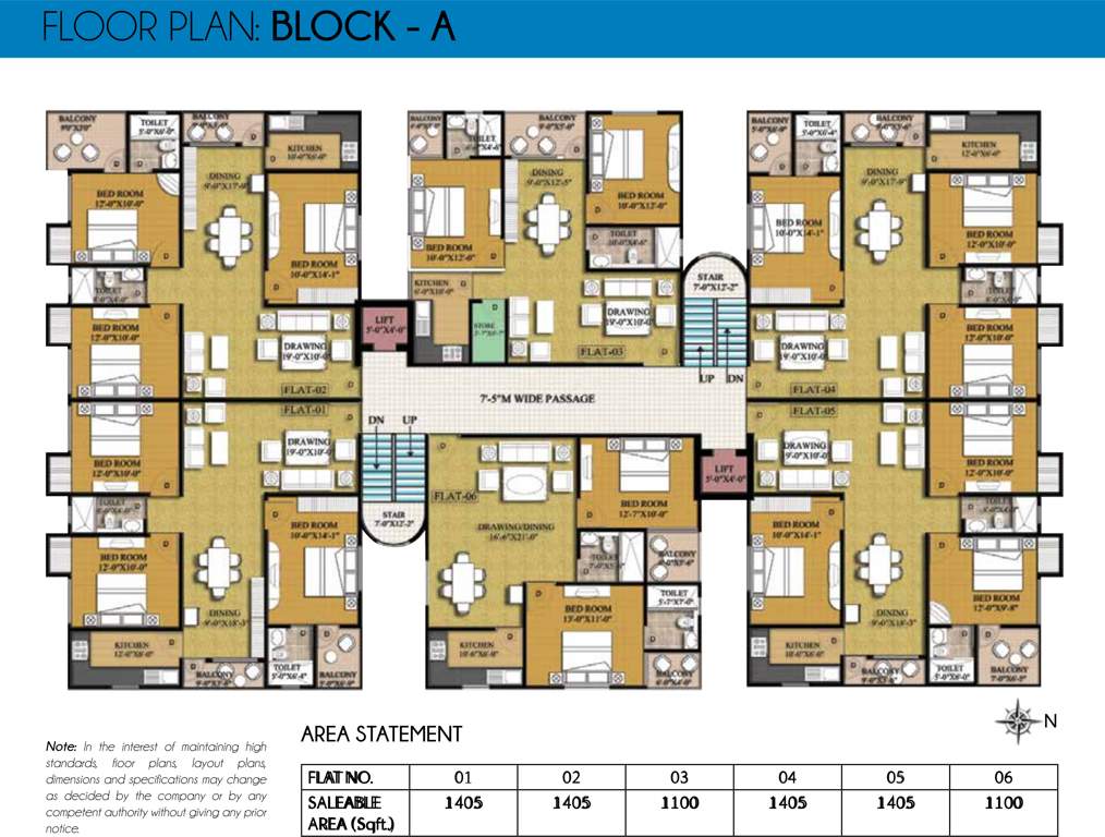  terrace gardenia Cluster Plan