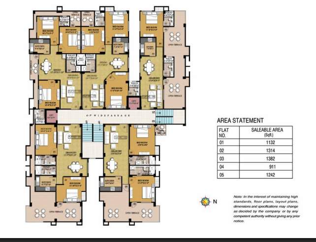  terrace gardenia Cluster Plan