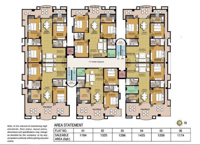  terrace gardenia Cluster Plan