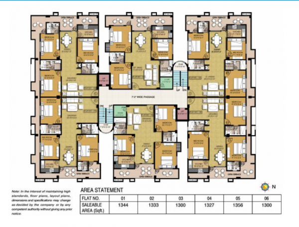  terrace-gardenia Cluster Plan