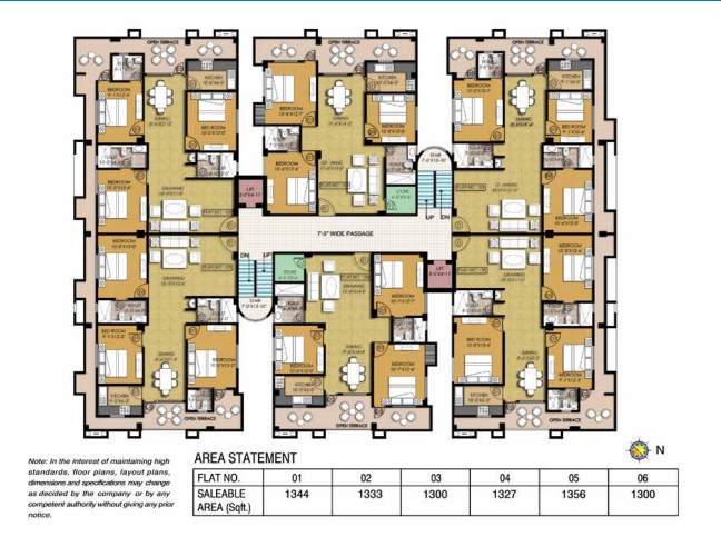  terrace gardenia Cluster Plan
