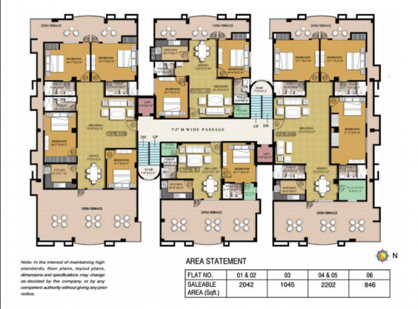  terrace-gardenia Cluster Plan