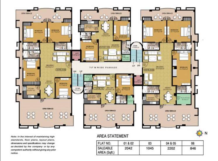  terrace gardenia Cluster Plan
