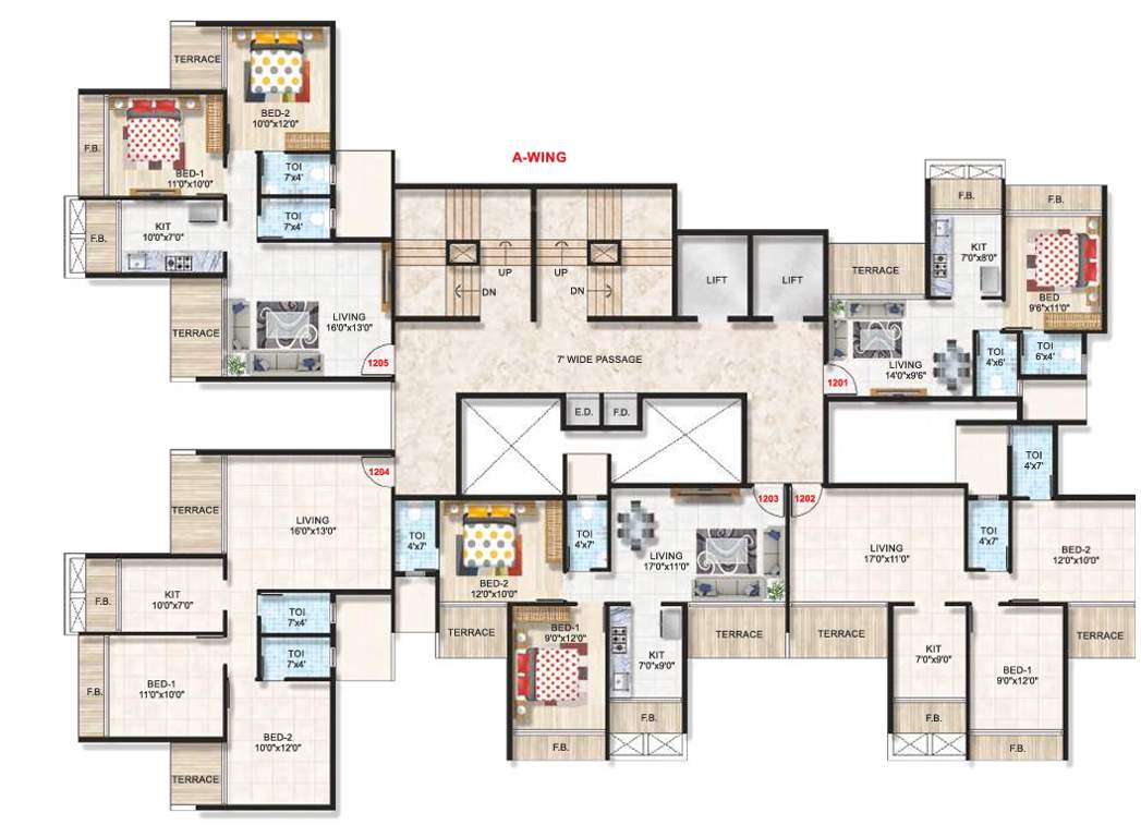  emporius Platinum Emporius A Wing Cluster Plan for 12th Floor