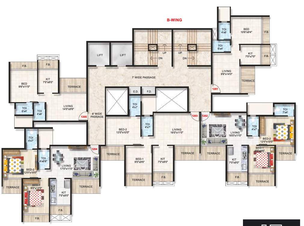  emporius Platinum Emporius B Wing Cluster Plan for 12th Floor