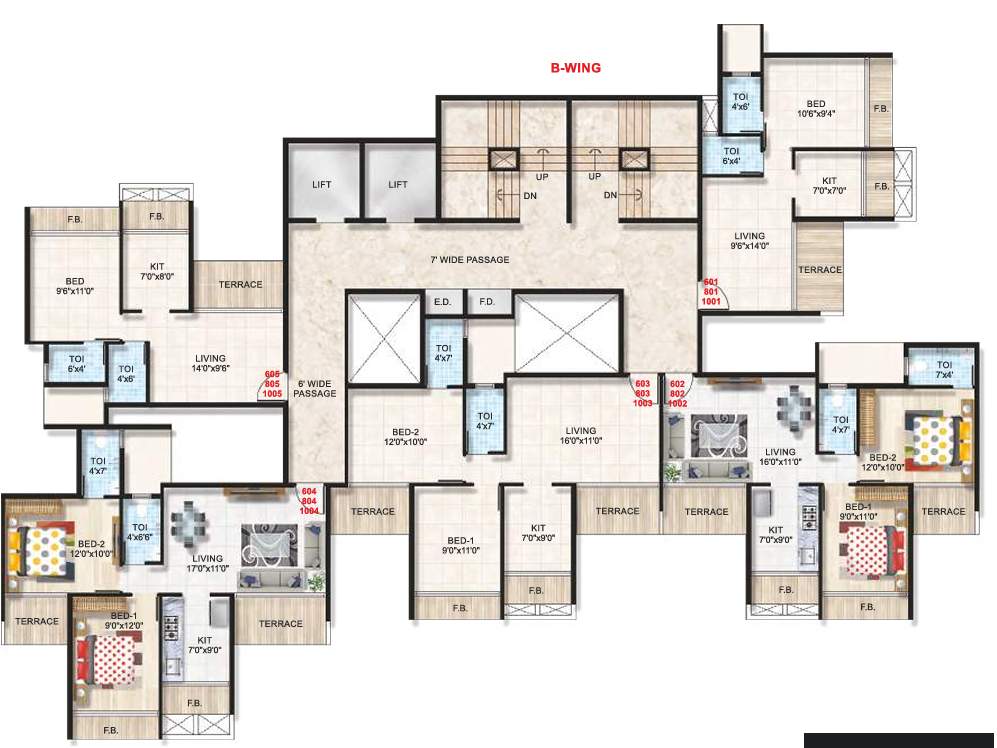  emporius Platinum Emporius B Wing Cluster Plan for 6th,8th,10th Floor