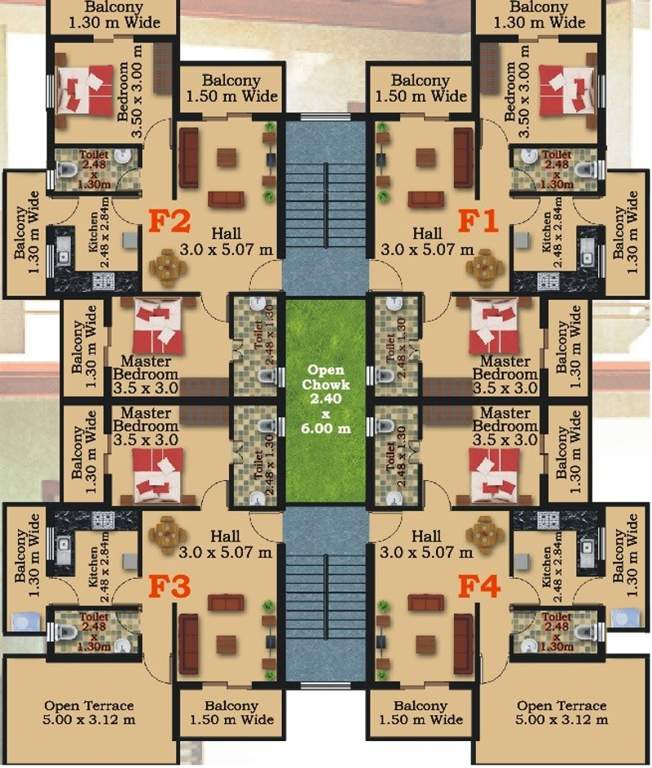 Images for Cluster Plan of Megha Structure Church View Residency