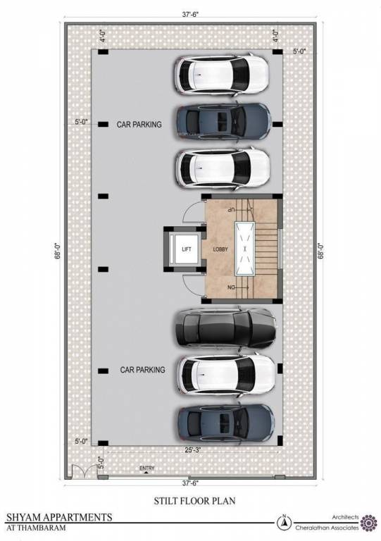  corner house Cluster Plan for ground Floor