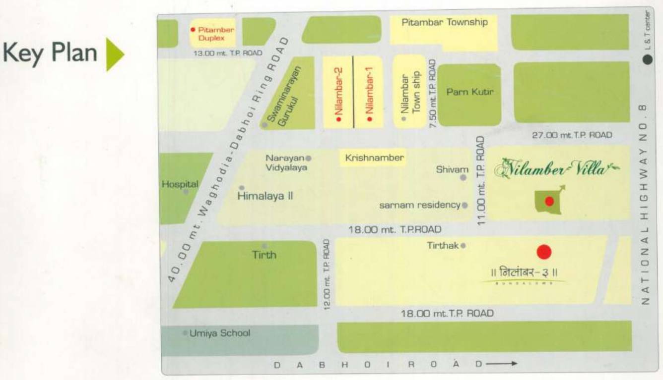  nilamber villa Location Plan