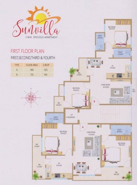  sunvilla Sunvilla Cluster Plan For Typical Floor