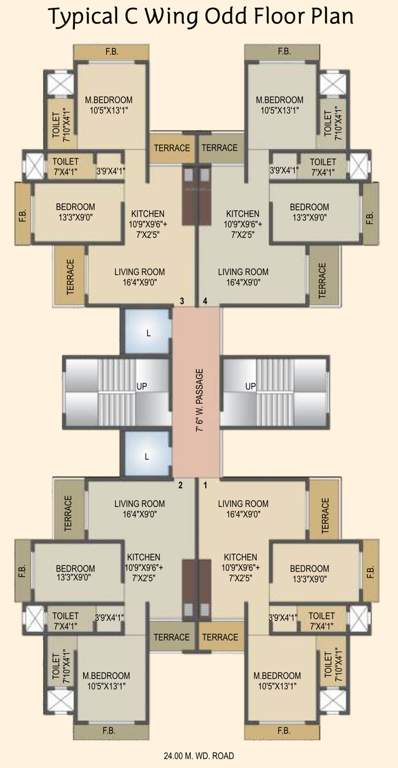 Images for Cluster Plan of Siddhivinayak Utopia C Wing