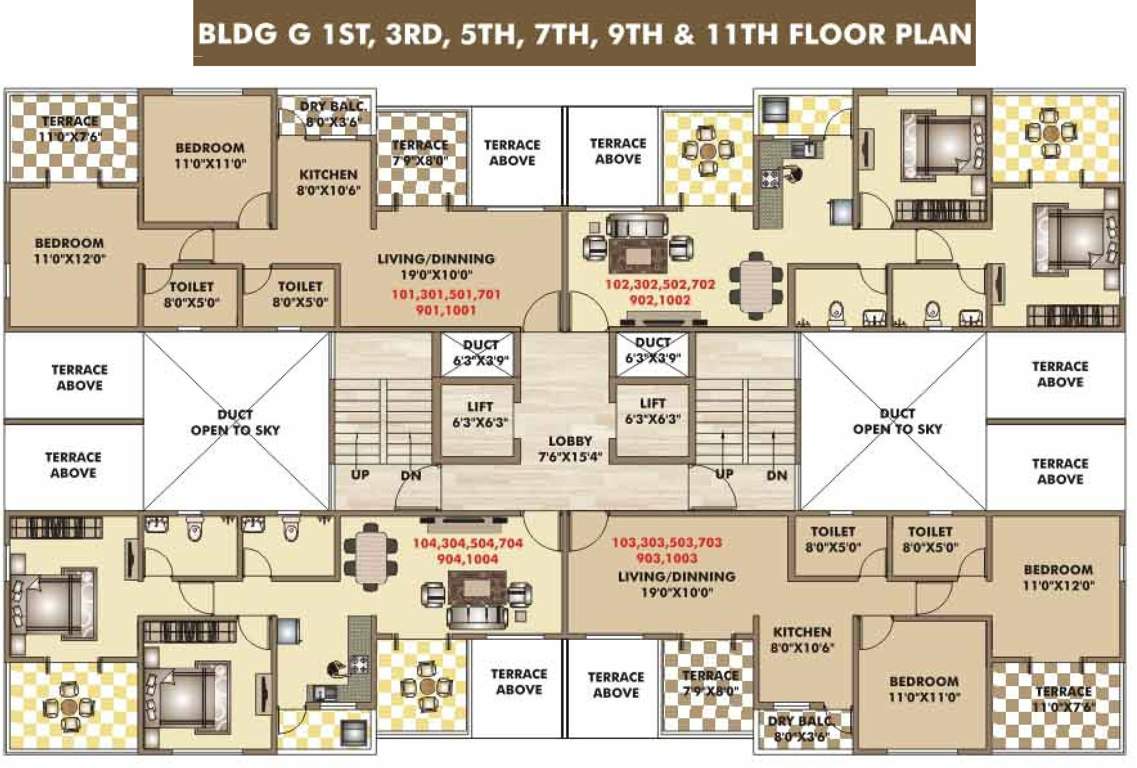 Images for Cluster Plan of ARV Ganga Kingston Building G