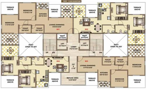 Images for Cluster Plan of ARV Ganga Kingston Building G