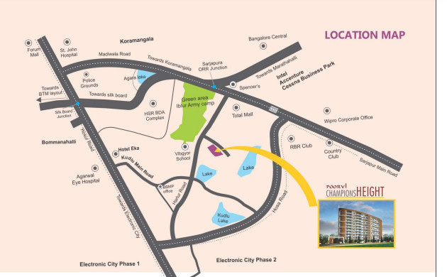  champions height Location Plan