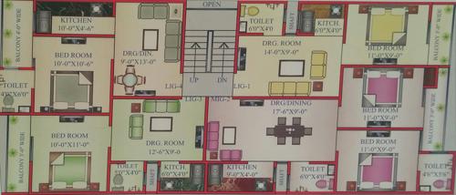 Images for Cluster Plan of Geetanjali Apartments Images for Cluster Plan of Geetanjali Apartments