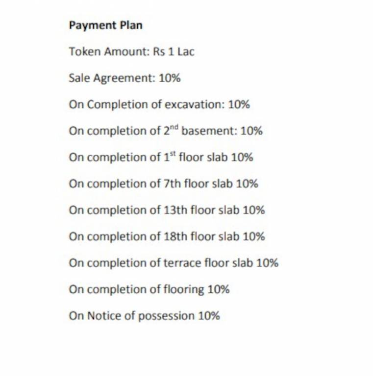 reflections Construction Linked Payment (CLP) Payment Plan