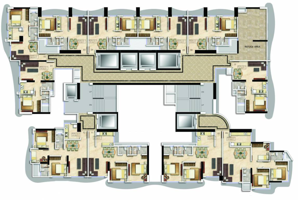 sky annex Buildtech Heights Cluster Plan