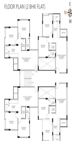  city Attulyam Cluster Plan from 1st to 2nd Floor