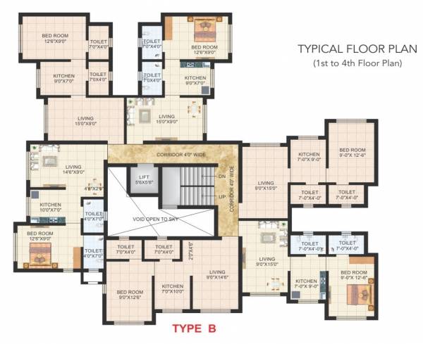  dream-city-phase-2 Building No 14 Cluster Plan