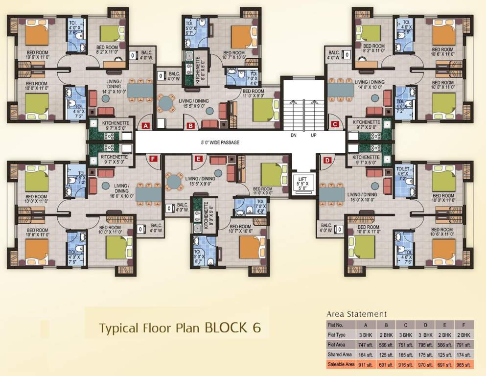  fantasia phase i Block 6 Cluster Plan