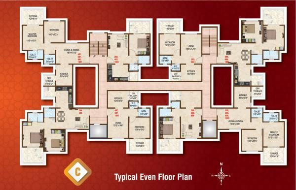  aavishkar-b-and-c-wing B Wing Cluster Plan