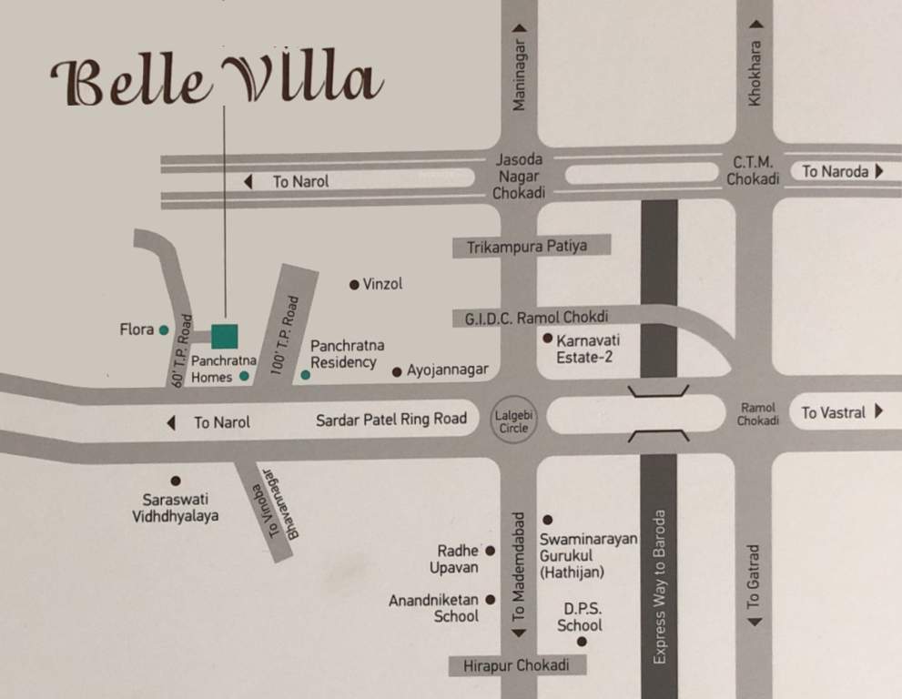 Images for Location Plan of Ishwar Belle Villa Bungalow