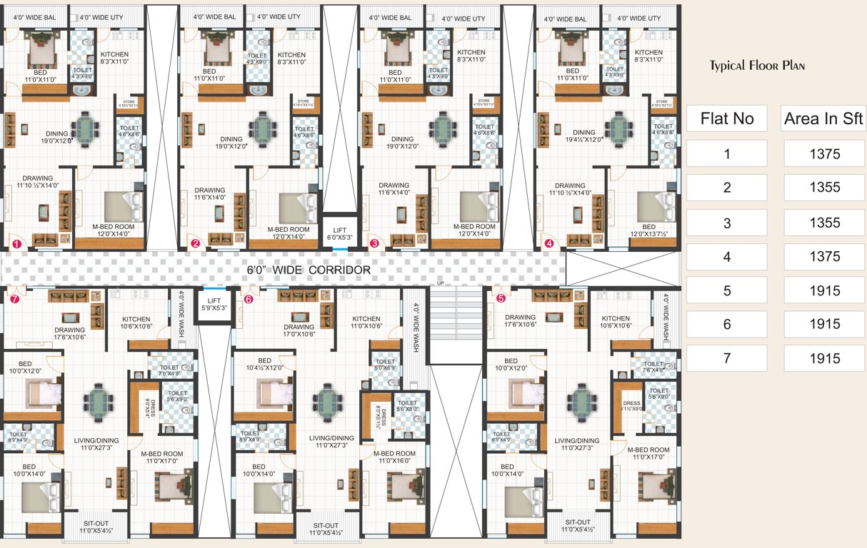 Images for Cluster Plan of Pratyusha Hill View Residency