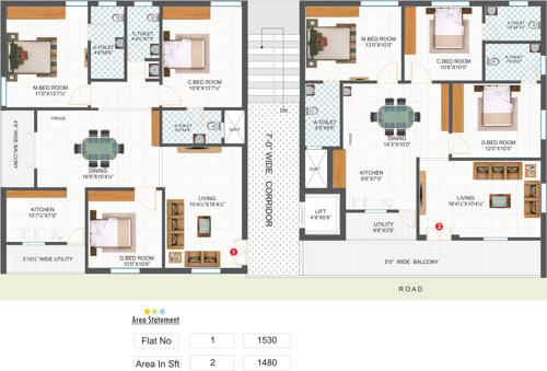 Images for Cluster Plan of Pratyusha Jyothi Residency