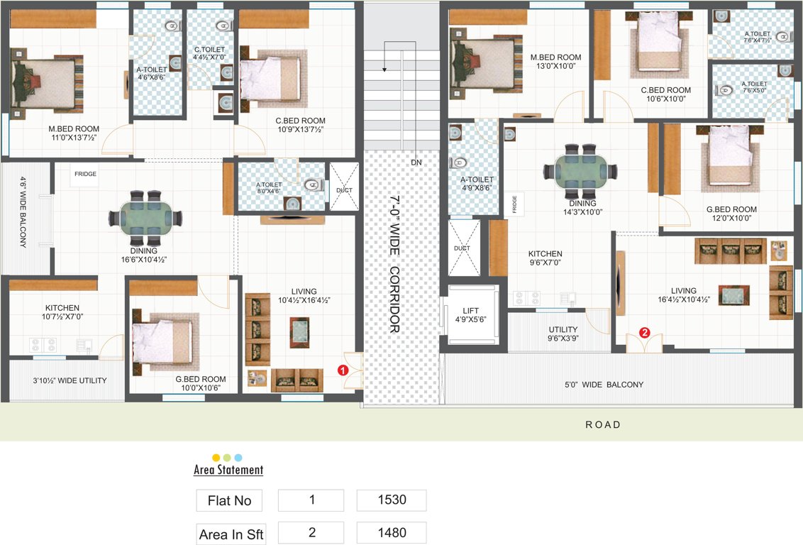 Images for Cluster Plan of Pratyusha Jyothi Residency