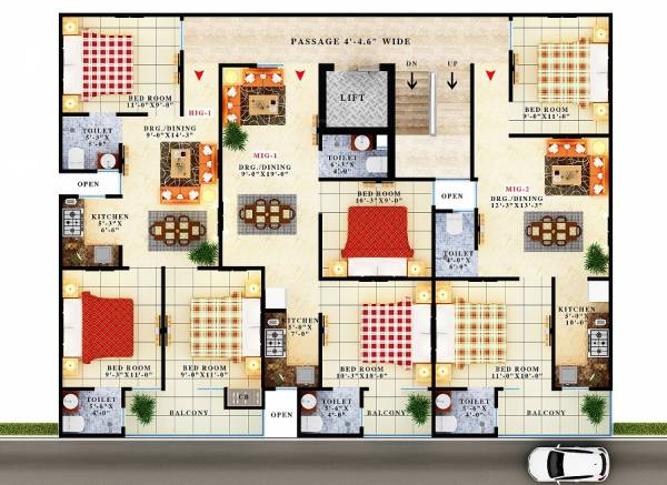 Images for Cluster Plan of Maan Sona Apartment